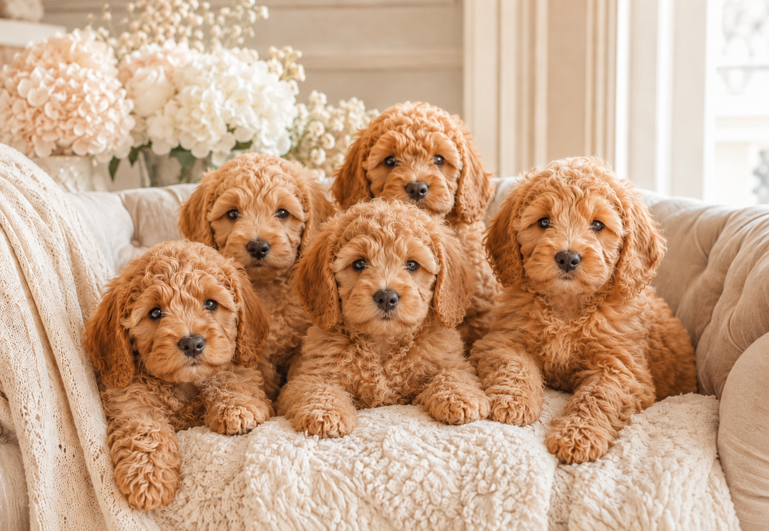 Cockapoo pups van De Leliehof