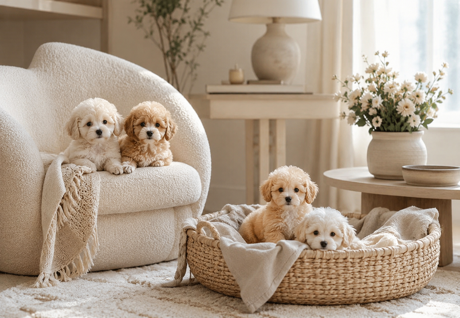 Dwergpoedel x toypoedel pups van De Leliehof